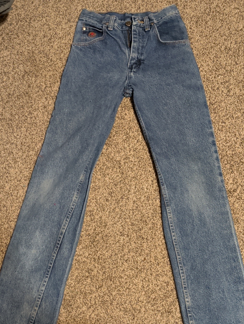 20 X Wrangler High-Waist Straight Leg Jeans - Blue